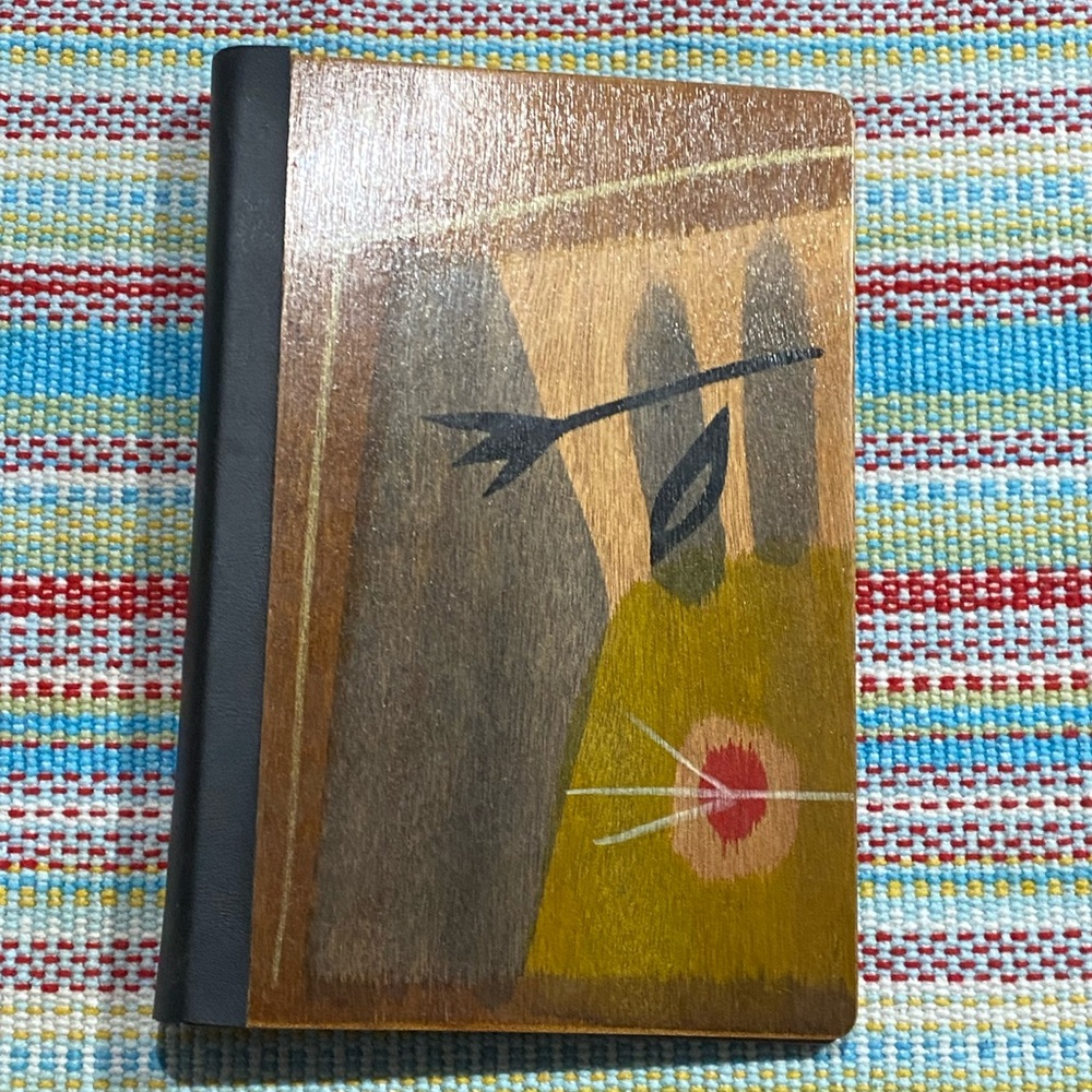 Kakadu Artist  branded handmade Wooden Personal Notebook  from Israel Vintage